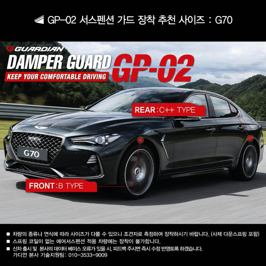 Проставки в пружины Guardian НА GENESIS G70